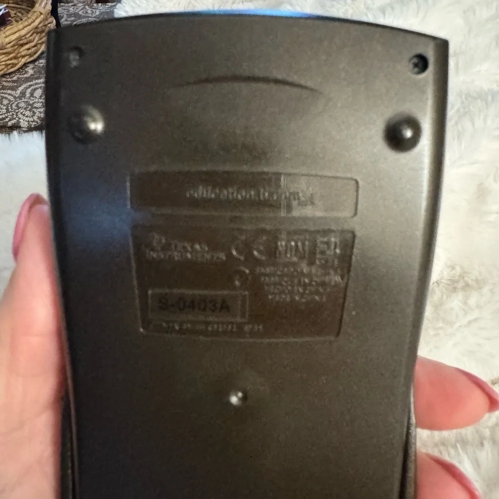 Texas Instruments Graphing Calculator in Classic Black